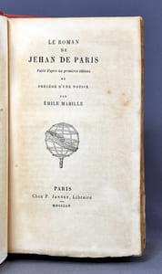 Le roman de Jehan de Paris. Précédé d’une notice par Emile Mabille.