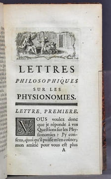 Lettres philosophiques sur les physionomies. Seconde édition.. [PERNETTI Jacques]: