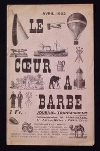Le coeur à barbe. Journal transparent.