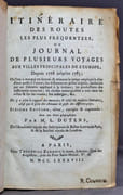 Itinéraire des routes les plus fréquentées, ou Journal de plusieurs voyages aux villes principales de l'Europe, depuis 1768 jusqu'en 1783; où l'on a marqué en heures & minutes le temps employé à aller d'une poste à l'autre; les distances en milles anglois, mesurées par un Odomètre appliqué à la voiture; les productions des différentes contrées; les choses remarquables à voir dans les villes & sur les routes; les auberges, &c. On y a joint le rapport des monnoies & celui des mesures itinéraires, ainsi que le prix des chevaux de poste des différens pays. Sixième édition, revue, corrigée & augmentée. par DUTENS [Louis]: - Image 2