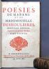 Poésies de Madame et de Mademoiselle Deshoulières. Nouvelle édition, augmentée de plusieurs ouvrages.. DESHOULIERES [Antoinette du Ligier de la ...