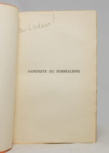 Manifeste du surréalisme - Poisson soluble.
