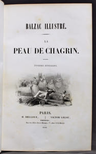 Balzac illustré - La peau de chagrin. Etudes sociales.