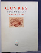 Oeuvres complètes d'André Gide. Édition augmentée de textes inédits. par GIDE André; MARTIN-CHAUFFIER [Louis]: - Image 3