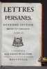 Lettres persanes. Derni&egrave;re &eacute;dition, revue et corrig&eacute;e.. [MONTESQUIEU Charles de Secondat de]: