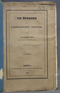 Un épisode de l'administration genevoise.
