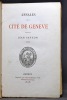 Annales de la Cité de Genève attribuées à Jean Savyon, syndic.. SAVYON Jean; FICK Edouard (préf.):