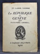 La République de Genève. par CINGRIA Alexandre: