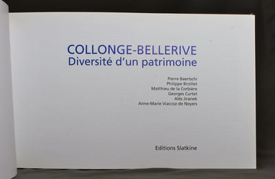 Collonge-Bellerive. Diversité d'un patrimoine.