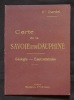 Carte de la Savoie et du Dauphiné. Géologie - Eaux minérales.. Dardel Dr.: