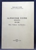 Alphonse Favre, géologue. 1815-1890. Débuts Professorat "Les recherches".. FAVRE Edouard: