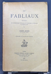 Les fabliaux. Etudes de littérature populaire et d'histoire littéraire du Moyen Age. Quatrième édition revue et corrigée.