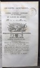 Archives genevoises, ou Journal politique, littéraire et statistique du Canton de Genève. Tome I: du 9 mai au 5 septembre 1827.. [CLAVEL Jean]: