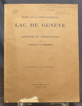 Etudes sur la partie occidentale du Lac de Genève. Courants et températures.. BETANT A.; PERRENOUD G.: