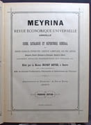 Meyrina. Revue économique universelle annuelle. Guide, catalogue et répertoire général des denrées coloniales, épicerie fine, conserves alimentaires, vins fins, liqueurs, droguerie, pruduits chimiques et techniques, couleurs et vernis, parfumerie, spécialités pharmaceutiques, eaux minérales, etc. par [GENÈVE; COMMERCE; GASTRONOMIE]: - Image 2