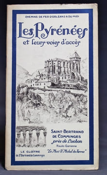 Les Pyrénées et leurs voies d'accès. Saint-Bernard des Comminges près Luchon, Haute-Garonne, "Le Mont St. Michel des terres", le cloître.. Collectif: