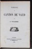 Tableau du canton de Vaud.. VULLIEMIN [Louis]: