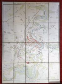 Plan de la ville de Fribourg et des environs.