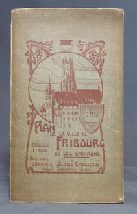 Plan de la ville de Fribourg et des environs.