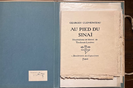 Au pied du Sinaï.. TOULOUSE-LAUTREC Henri de; CLEMENCEAU Georges: