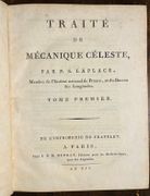 Traité de Mécanique Céleste. par LAPLACE Pierre Simon, marquis de: - Image 2
