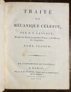 Traité de Mécanique Céleste. par LAPLACE Pierre Simon, marquis de: - Image 3