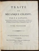 Traité de Mécanique Céleste. par LAPLACE Pierre Simon, marquis de: - Image 4