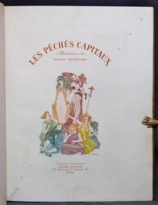 Les péchés capitaux. Poésies inédites.
