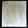 Carte Vallot: Environs de Chamonix, extraits de la Carte du Massif du Mont-Blanc à l'échelle de 1: 20.000e. Edition touristique.. VALLOT Charles, ...