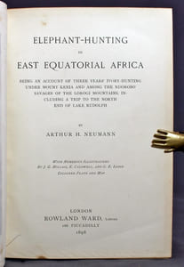 Elephant-hunting in East Equatorial Africa being an account of three years' ivory-hunting under Mount Kenia and among the Ndorobo savages of the Lorogi Mountains, including a trip to the north of Lake Rudolph.
