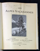 Les Alpes valaisannes. par LA HARPE Eugène de; CORREVON Henry; COURTHION Louis; HANTZ Geroges; PERROLLAZ Oscar; SCHORDERET Auguste: - Image 3