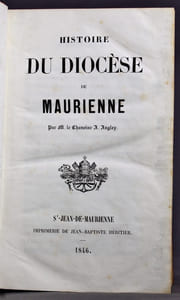 Histoire du diocèse de Maurienne.