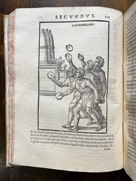 Hieronymi mercurialis de arte gymnastica libri Sex, in quibus exercitationum omnium vetustarum genera, loca, modi, facultates, & quidquid denique ad ...