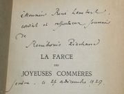 La farce des joyeuses commères. Librement traduite en vers et en prose, en langue noble et en style familier, de l’anglais du fameux Guillaume Shakspeare [sic] pour être adaptée au trétau contemporain, par M. René-Louis Piachaud. par SHAKESPEARE [William] Guillaume; PIACHAUD René-Louis (trad. et adapt.): - Image 2
