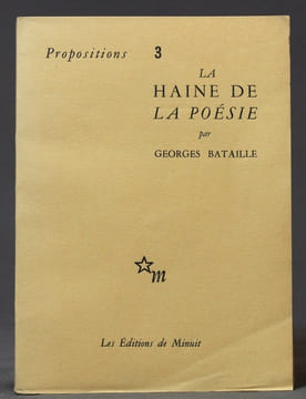 La haine de la poésie.. BATAILLE Georges:
