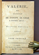 Valérie, ou Lettres de Gustave de Linar à Ernest de G... Nouvelle édition. par KRÜDENER, Barbara Juliane de Vietinghoff, Baronne de: - Image 2