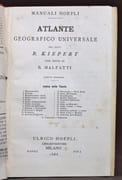 Atlante Geografico Universale. Quinta edizione. par KIEPERT R.; MALFATTI B.: - Image 2