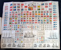 Standards and flags of all nations. Explanation of terms used regarding ships. Navies of principal nations.