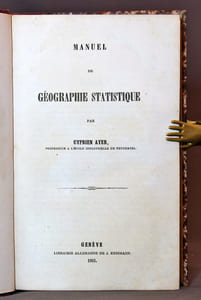 Manuel de géographie statistique.