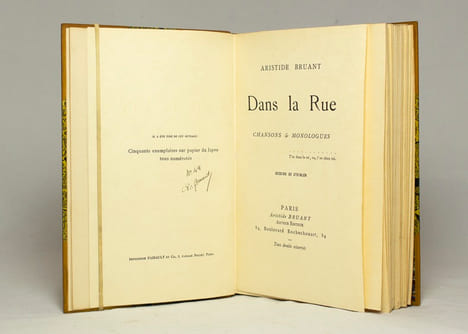 Dans la rue. Chansons et monologues.. BRUANT Aristide; STEINLEN Théophile Alexandre: