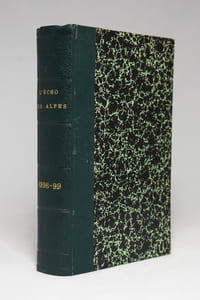 L'écho des Alpes. Publication des sections romandes du club alpin suisse. 1898 [et] 1899.