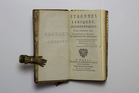 Etrennes lyriques, anacréontiques pour l'année 1781. Présentées à Madame la comtesse de Provence.