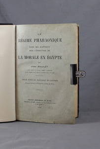 Le régime pharaonique dans ses rapports avec l’évolution de la morale en Egypte.