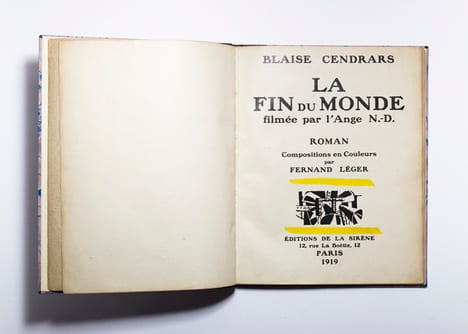 La Fin du Monde filmée par l'Ange N.-D.. CENDRARS Blaise; LEGER Fernand: