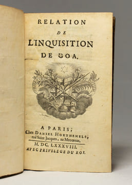 Relation de l'inquisition de Goa.. [DELLON Charles]: