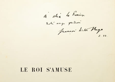 Le roi s'amuse.. HUGO Victor: