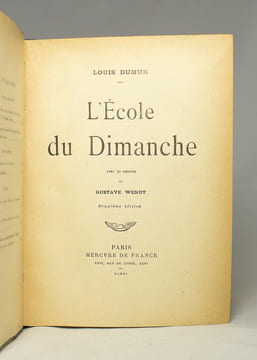 L'école du dimanche.. DUMUR Louis: