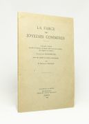 La farce des joyeuses commères. Librement traduite en vers et en prose, en langue noble et en style familier, de l’anglais du fameux Guillaume Shakspeare [sic] pour être adaptée au trétau contemporain, par M. René-Louis Piachaud. par PIACHAUD René-Louis: - Image 1