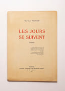 Les jours se suivent. Poèmes. par PIACHAUD René-Louis: - Image 1