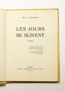 Les jours se suivent. Poèmes. par PIACHAUD René-Louis: - Image 2